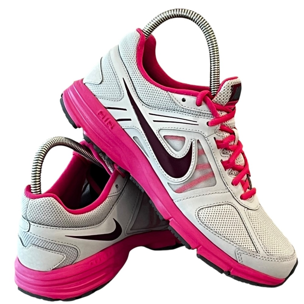 New Nike Air Relentless 3 Running Sneakers Womens 8 Gray Pink 616596-001